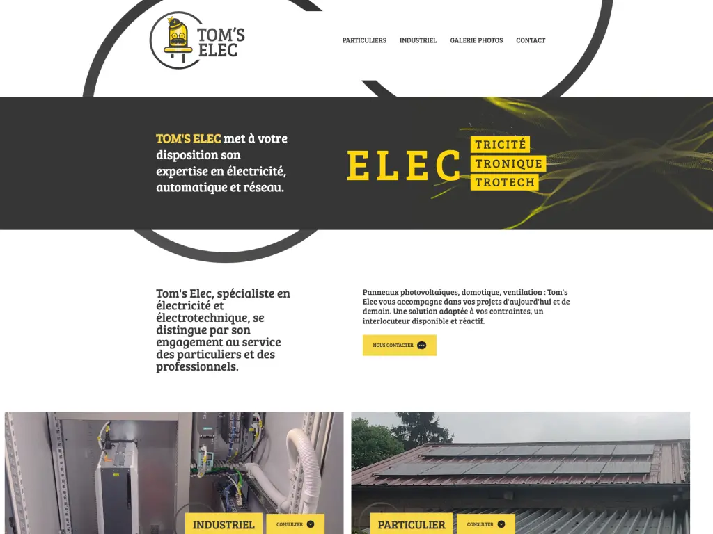site web Tom's Elec