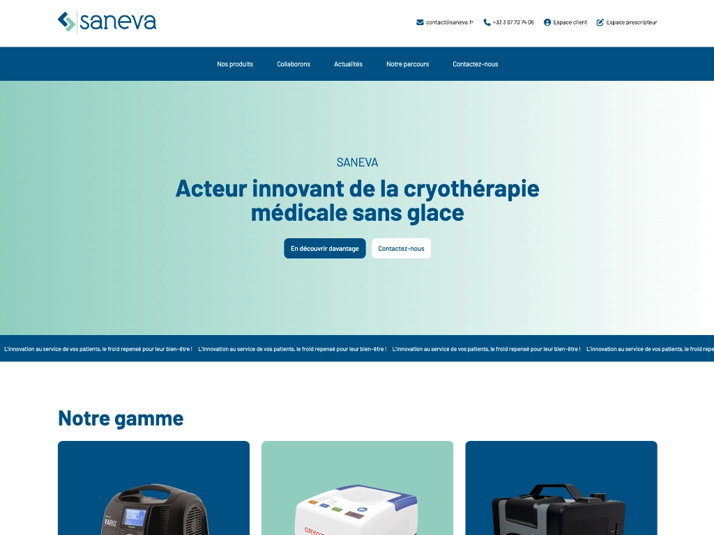 site web Saneva